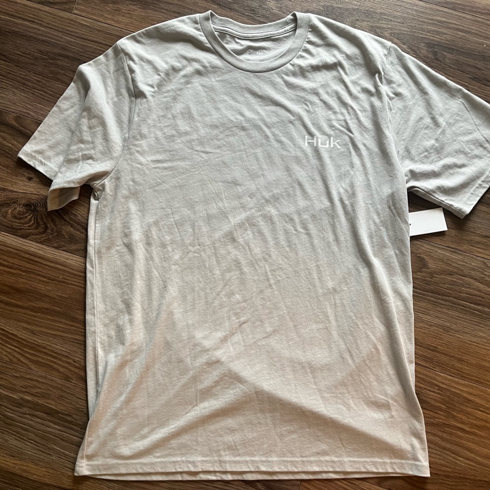 Huk White Short Sleeve Tee